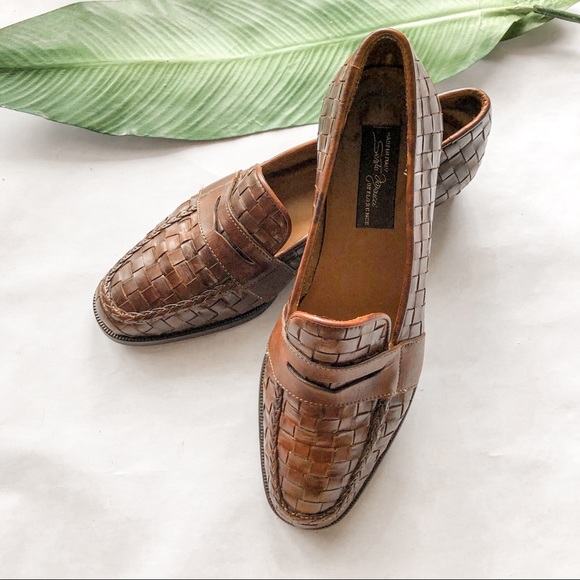sesto meucci woven loafers